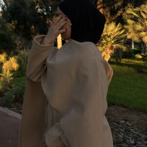 Cape Chic à Taille Ceinturée